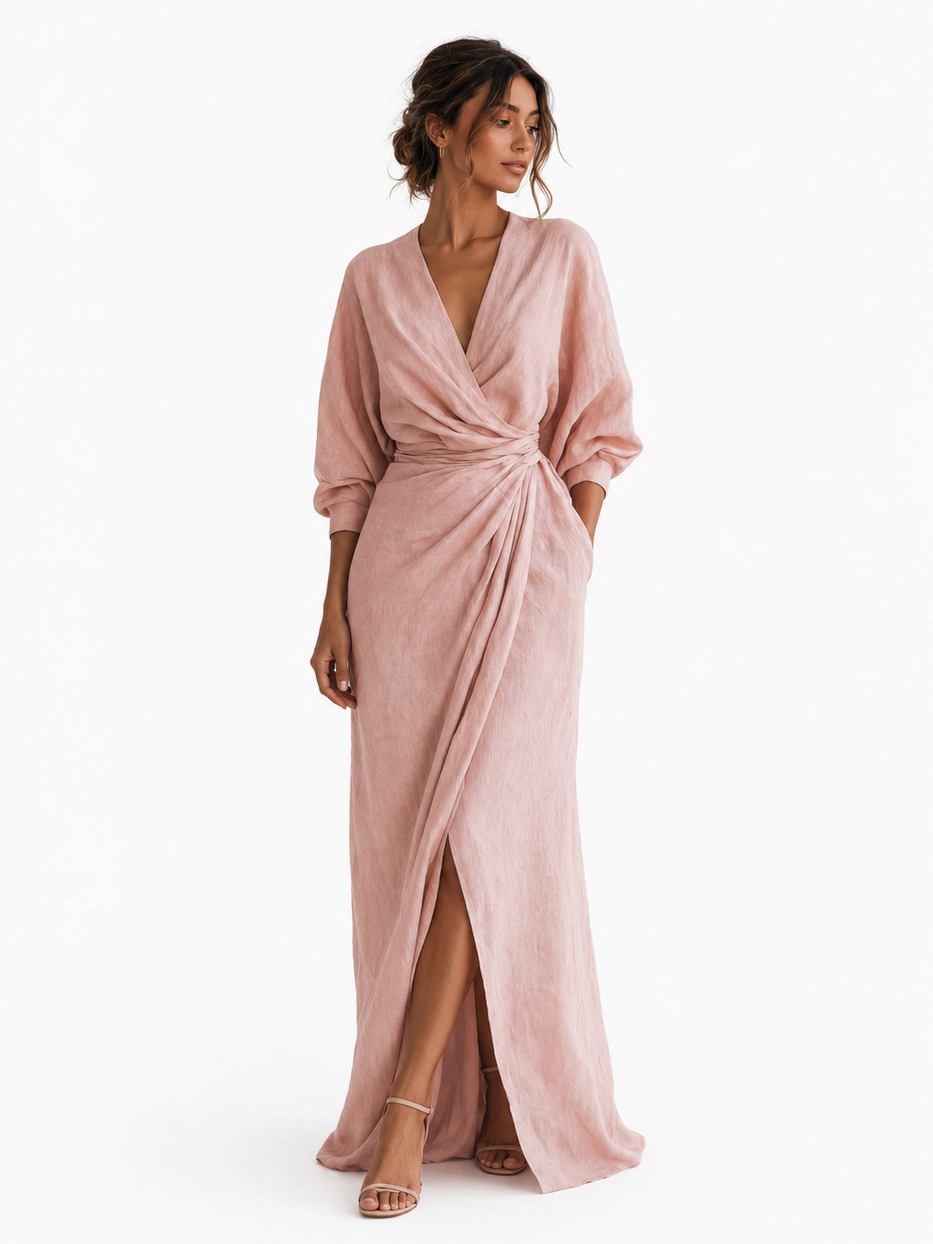 Alba- Vestido fruncido elegante