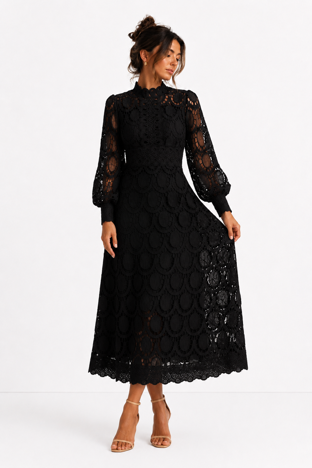 Carla- Vestido elegante encaje