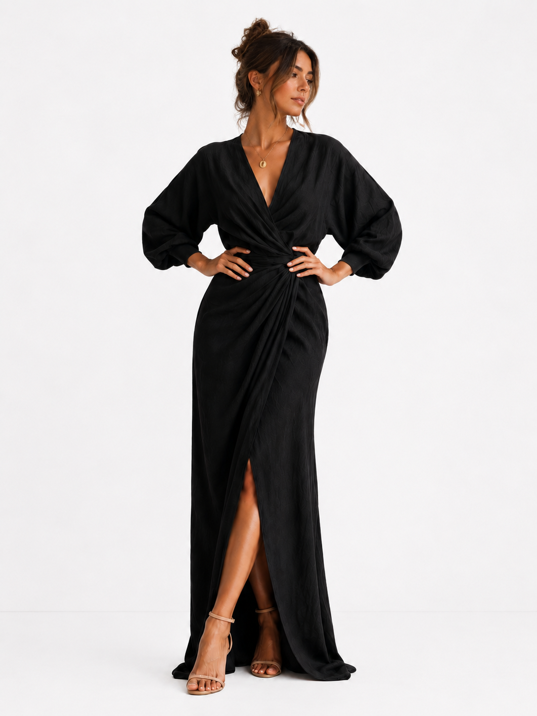 Alba- Vestido fruncido elegante