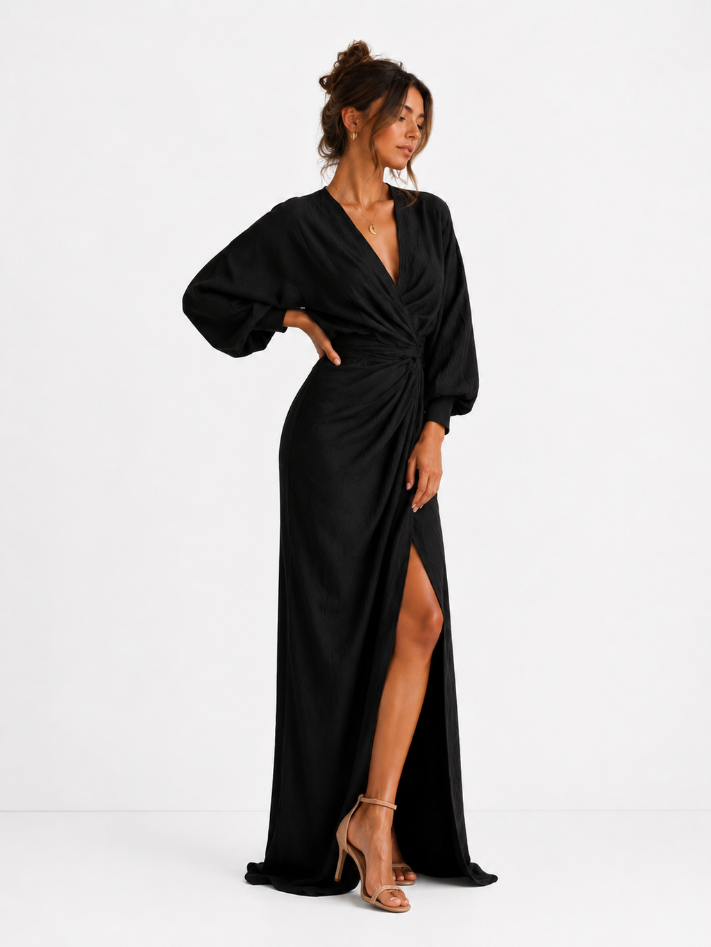 Alba- Vestido fruncido elegante