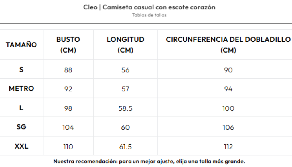 Cleo | Camiseta casual con escote corazón