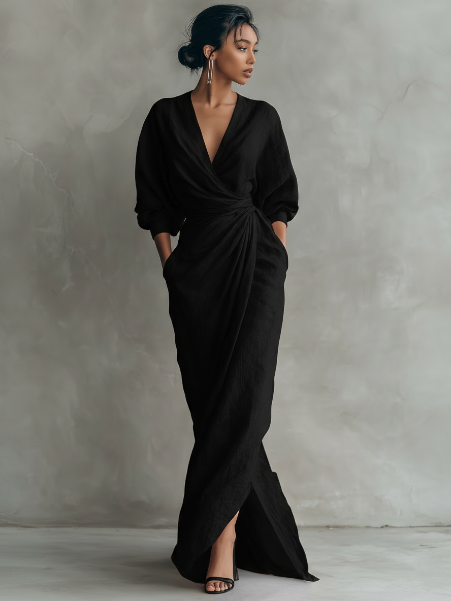Alba- Vestido fruncido elegante