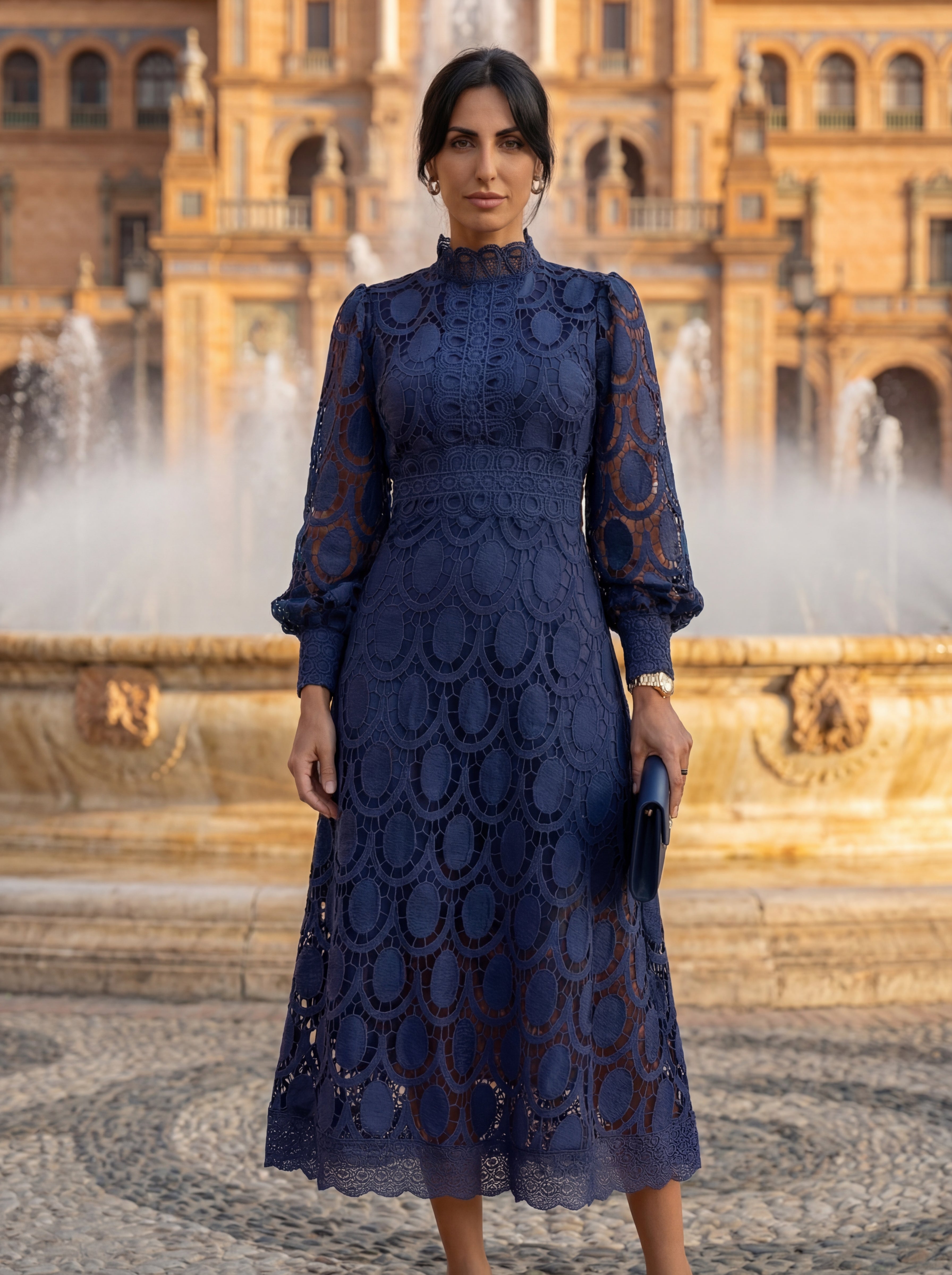 Carla- Vestido elegante encaje