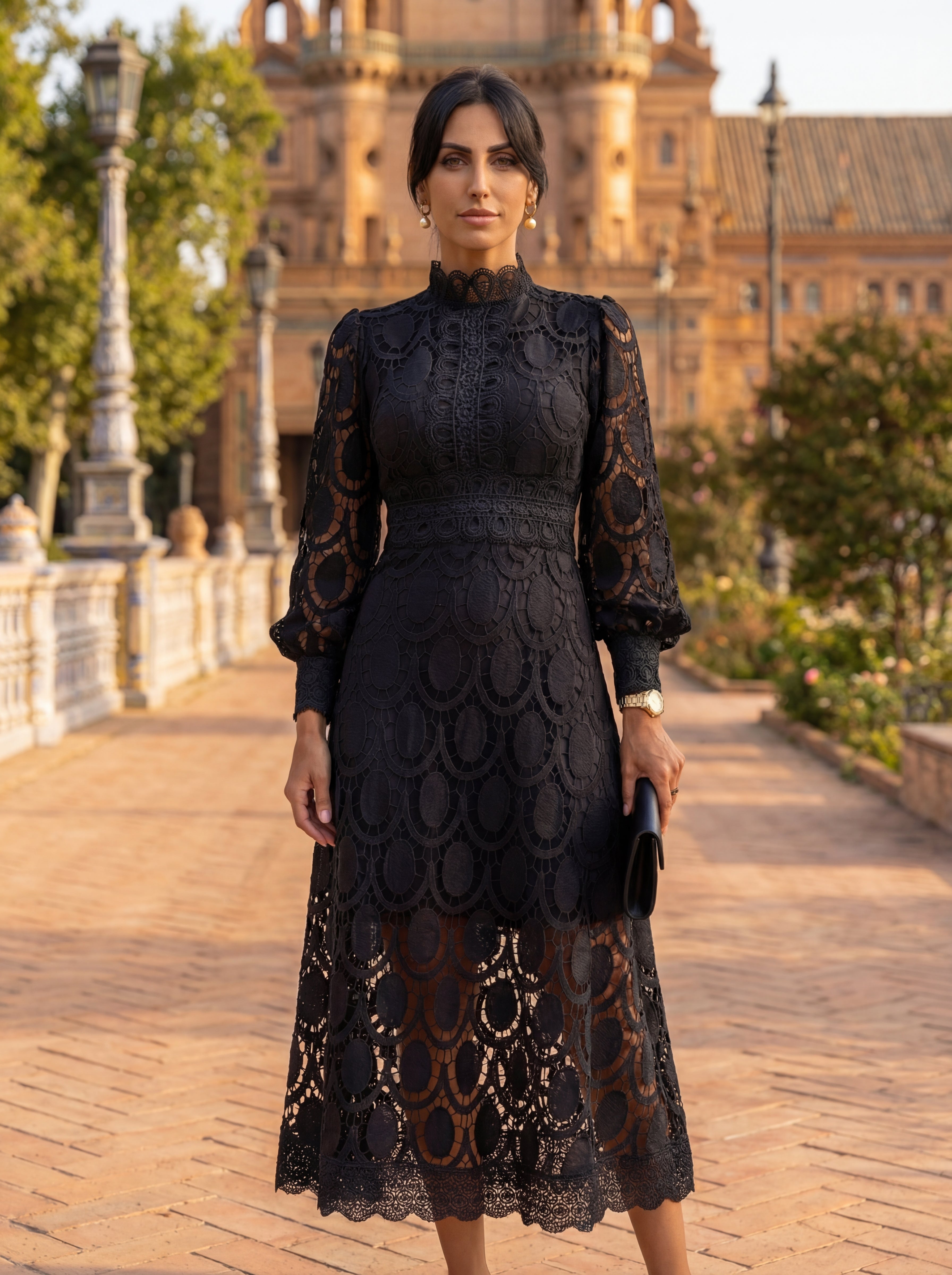Carla- Vestido elegante encaje