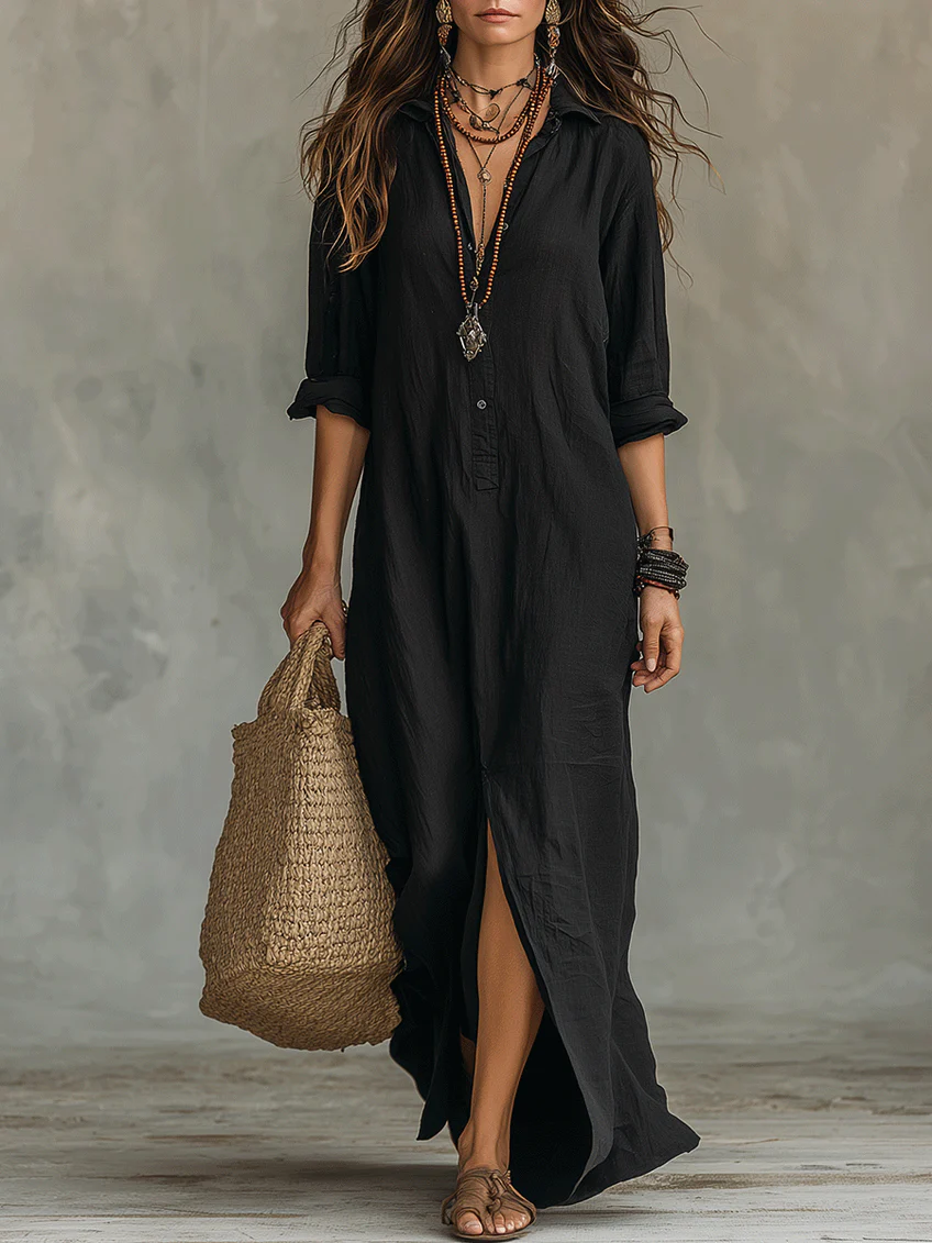 Coral- Vestido suelto