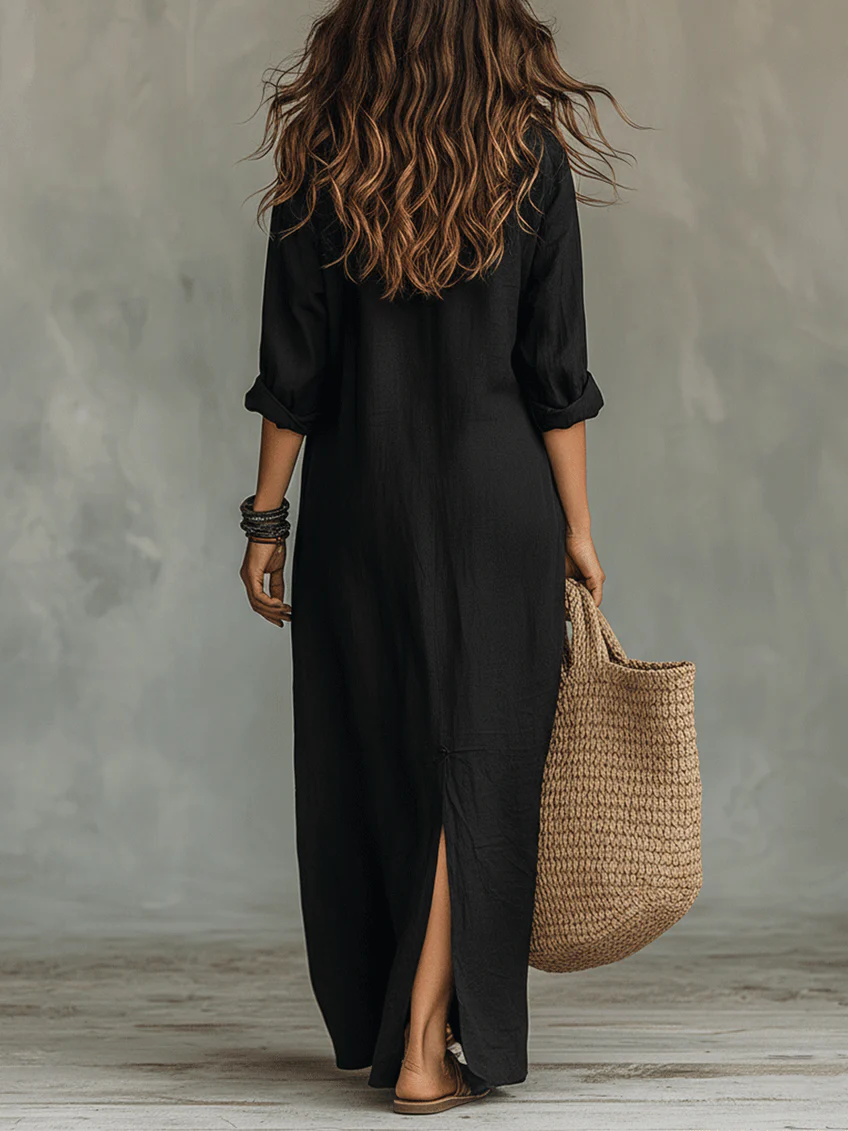 Coral- Vestido suelto