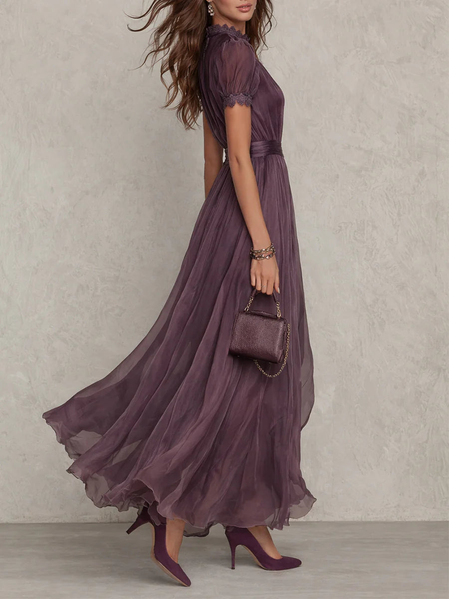 Nara- Vestido largo morado.
