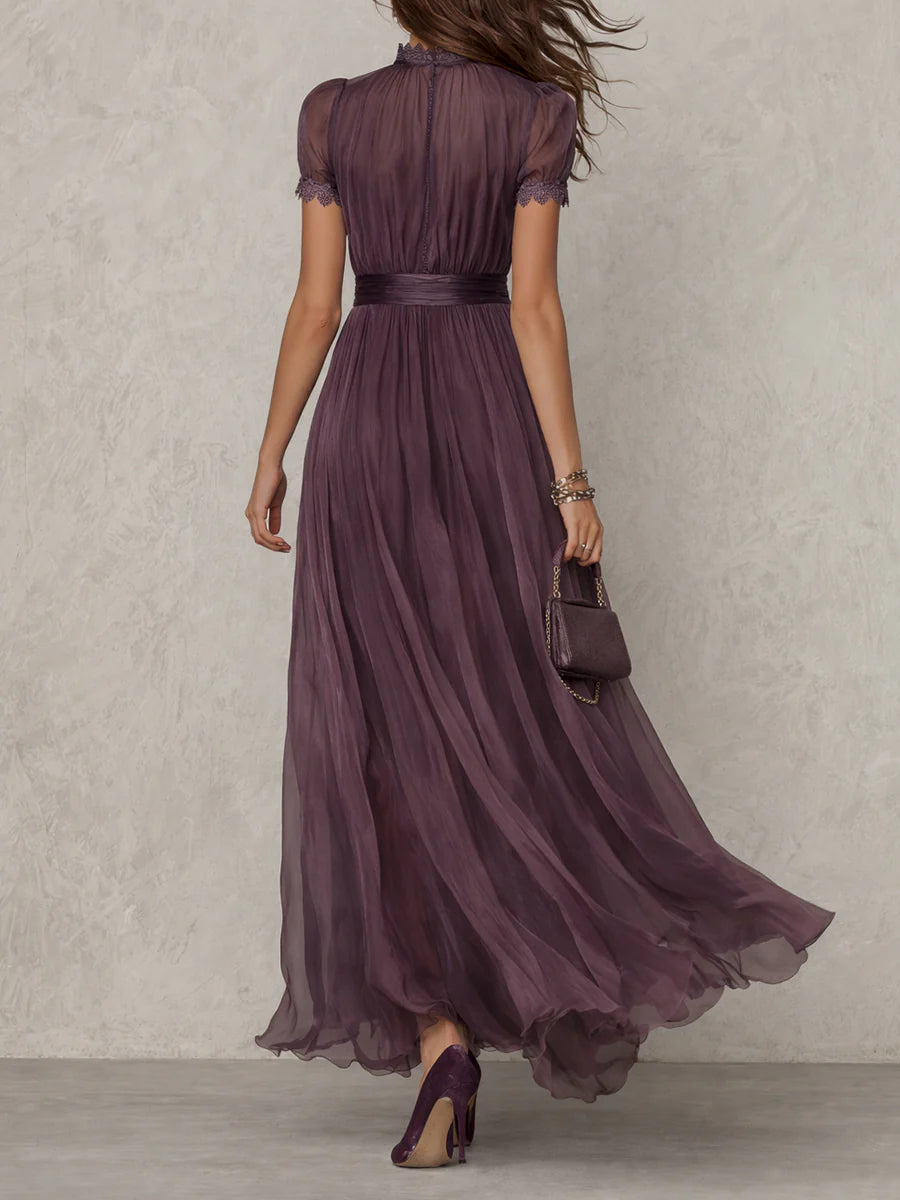 Nara- Vestido largo morado.