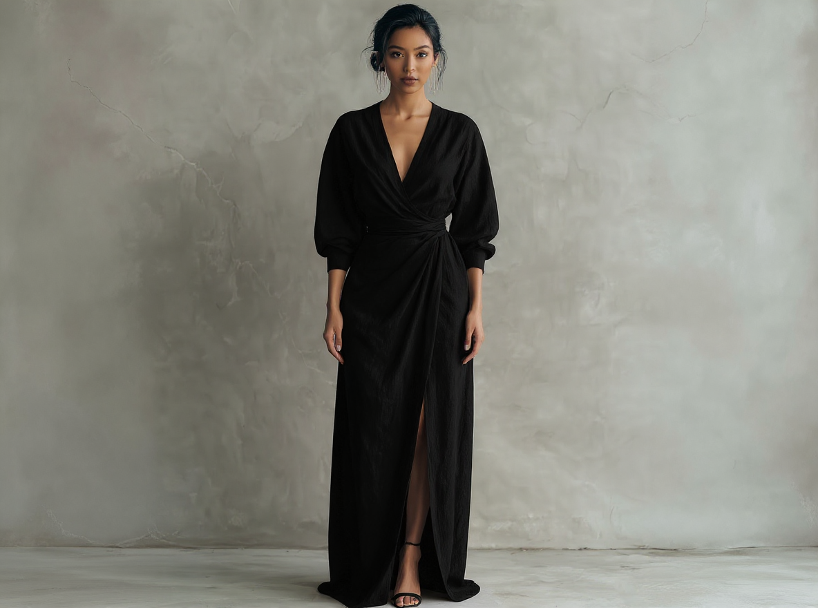 Alba- Vestido fruncido elegante
