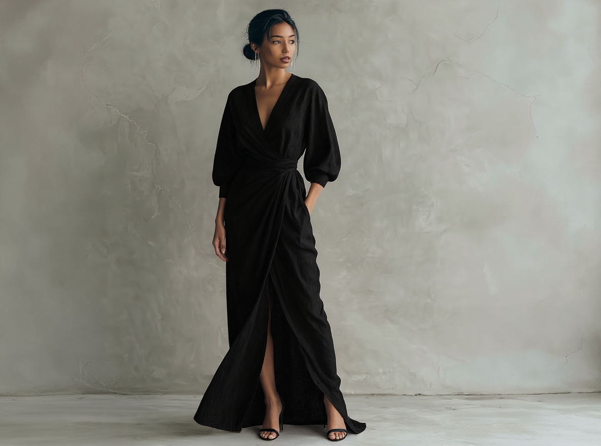 Alba- Vestido fruncido elegante