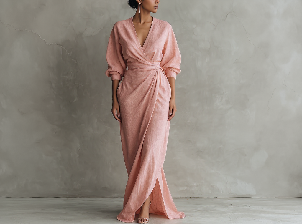 Alba- Vestido fruncido elegante