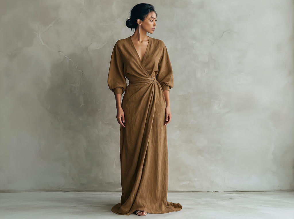 Alba- Vestido fruncido elegante