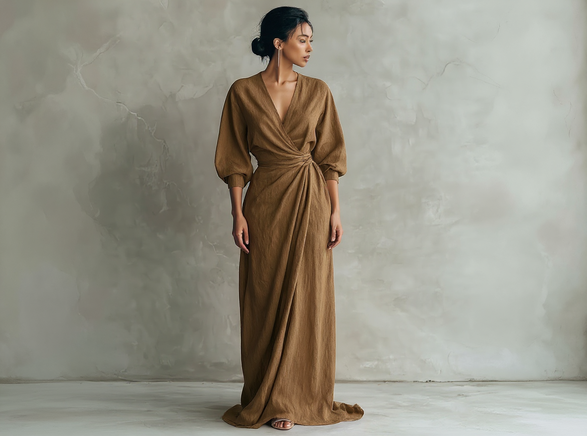 Alba- Vestido fruncido elegante